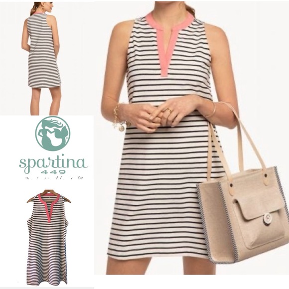 Spartina 449 Dresses & Skirts - Spartina Hannah Tank Dress Navy‎ And Ivory Stripes, Sleeveless,Summer. Size XS